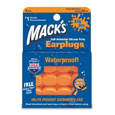 Macks 10PLUG Mack's Pillow Soft Ear Plugs- Kids • $7.75