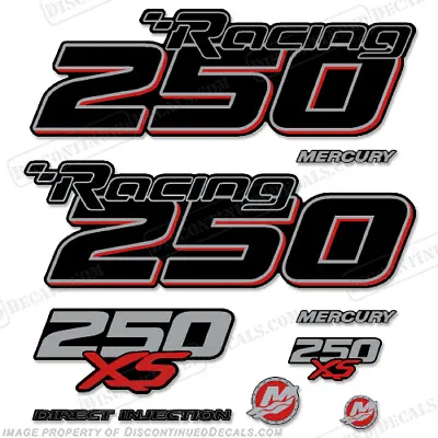 Fits Mercury Racing Optimax 250XS DFI DECAL SET 8M0121262 • $144.95