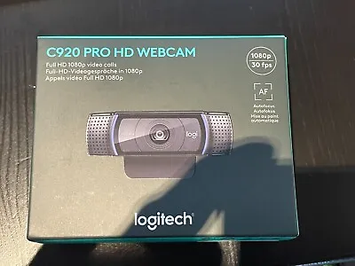 Logitech C920 HD Pro 1080p Webcam Brand New Sealed • £39