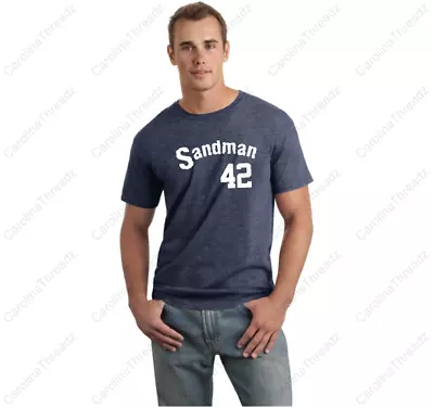 Mariano Rivera Fan Tee Sandman Heather Navy Distressed T-Shirt *NEW  • $21.70