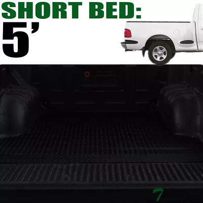 Topline For 2001-2003 Ford F150 5 Ft Short Cab Rubber Truck Bed Mat Liners - Blk • $78