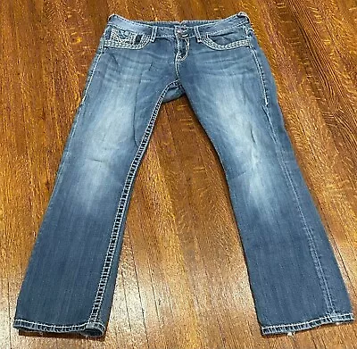 Vigoss The Dublin Boot Cut Jeans Women Thick Stitch Stretch Denim -Size 11 /L 32 • $12.20