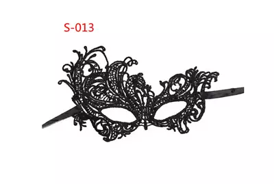 Black Lace Eye Mask Costume Ball Party Ladies Masquerade Mask - NEW (S-013) • $2.69