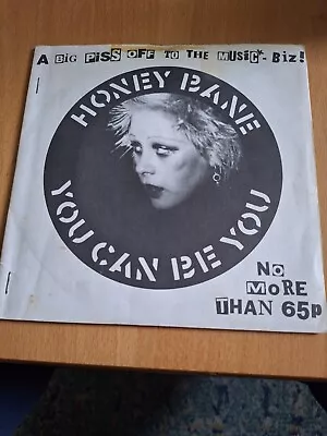 Honey Bane/Crass - You Can Be You. Rare 1979 Crass Records Punk Vinyl • £6