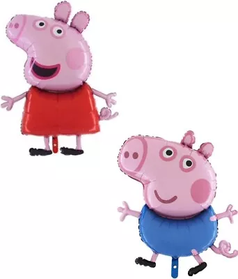 £2.58 • Buy Peppa Pig George Foil Party Balloons Birthday Family Decor Air Helium Balloon UK