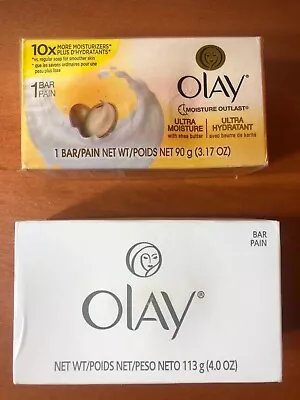 2 Olay Ultra Moisture Outlast Beaty Bar Soap With Shea Butter 3.17 OZ & VTG Soap • $18.51