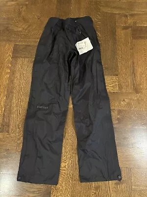 Marmot Women's Precip Full-Zip Rain Pants Hiking Outdoor Waterproof Black S • $45