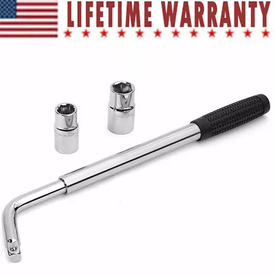 Universal 17/19mm 21/23mm Telescoping Tire Lug Nut Wheel Wrench 4 Way Nut Socket • $11.99