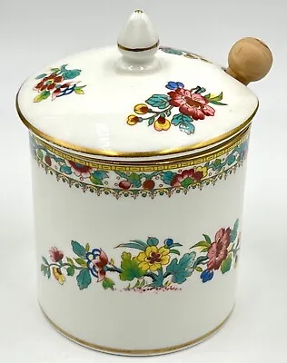 Lovely Coalport Ming Rose Mustard Pot Jar Excellent Condition • $19.99