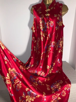 £5 • Buy Stunning Marks And Specner Oriental Style Liquid Gloss Red Negligee Size 16