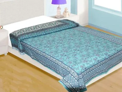£27.99 • Buy Jaipuri Rajai Quilt Indian Cotton Blanket Hand Block Twin Size Bedspread