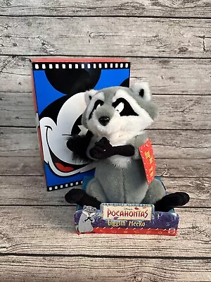 NIB Vintage Disney Gigglin‘ Meeko Still Makes Sound Pocahontas 1995 Gift Box • $30