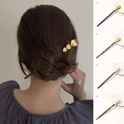 Vintage Chinese Style Hair Sticks Pin Clip Acetate Chopstick Hairpin Headwear • $1.59