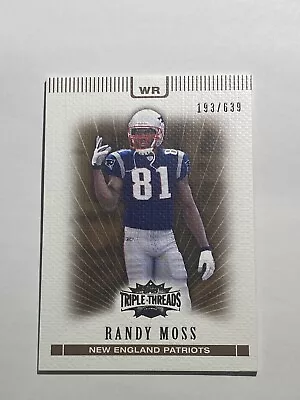 2007 Topps Triple Threads - Sepia #61 Randy Moss /639 • $4.49