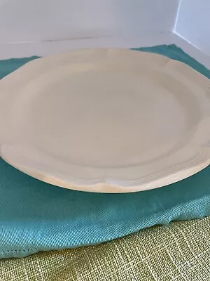 MIKASA French Countryside F9000 White Scalloped Round PLATTER/ CHOP PLATE 12.5 D • $25