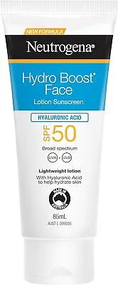 Neutrogena Hydro Boost Face Lotion Sunscreen SPF50 85ml • $28.56