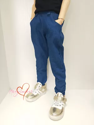 1/6 1/4 1/3 BJD Outfit Doll Clothes Jeans Pants Trousers Denim Blue Unisex AF DF • $13.29