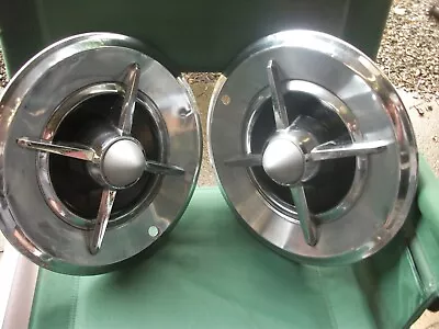 $47.50 • Buy 1957 58 DODGE LANCER 14  SPINNER WHEEL COVERS HUBCAPS SET Of 2  CUSTOMIZED