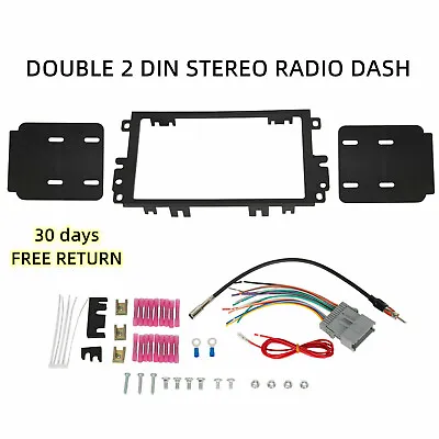 $16.99 • Buy Double Din Car Stereo Radio Dash Kit Wire Harness For CHEVY GMC Pontiac Suzuki