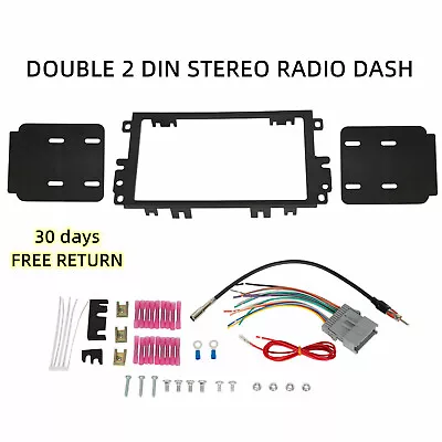 Double Din Car Stereo Radio Dash Kit Wire Harness For CHEVY GMC Pontiac Suzuki • $18.32