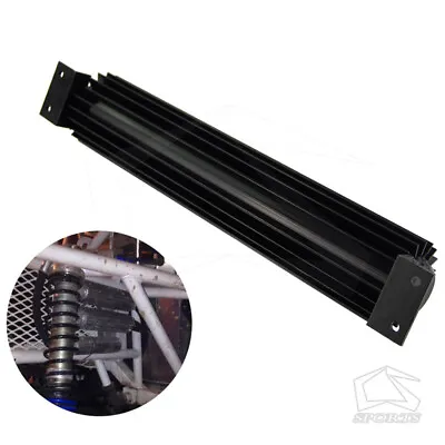 Universal 15'' Aluminum Dual Pass Finned Transmission Oil Cooler W/Fittings BK • $70