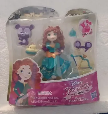 Disney Princess Little Kingdom Merida's Playful Adventures Snap-In Doll NEW • $18.50