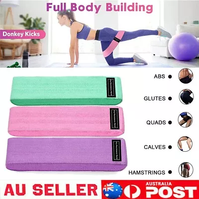 NEW Resistance Booty Bands Fabric Hip-Circle Workout Exercise Loop Guide Yoga  • $13.55