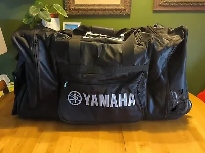 Extra Large Yamaha Racing Motocross Gear Duffle Bag Motorsports Black 36x18x14 • $149.99