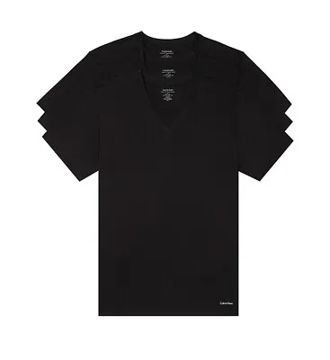 Calvin Klein Cotton Classic Fit 3-Pack V-Neck T-Shirt - NB4012 • $42.50