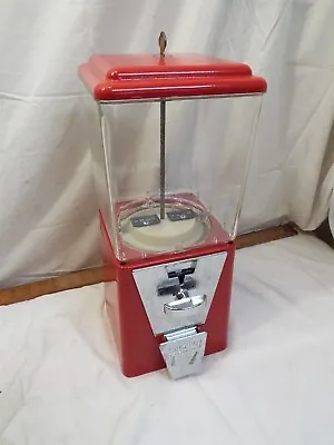 Vintage Oak 25 Cent Quarter Gumball Gum Ball Candy Peanut Machine Vending Vista • $119.99