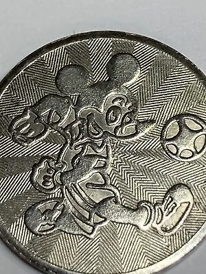 Mickey Mouse Soccer Slot Pachinko Game Token 24mm #qb1 • $19.44