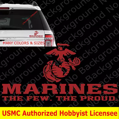 USMC Marines The Few Proud Vinyl Die Cut Decal Eagle Globe Anchor Semper Fi AY17 • $5.99
