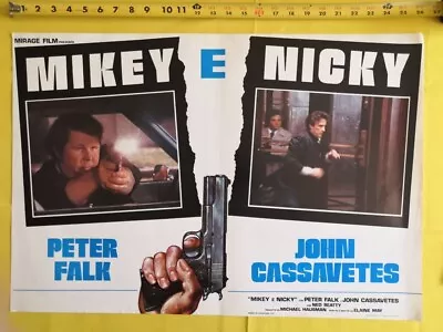 1976 MIKEY AND NICKY Cassavetes John Falk Italian Fotobusta Poster ORIG F18-2 • $29.90
