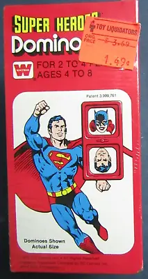 Vintage 1979 DC COMICS Super Heroes Dominoes SEALED Superman Batman Wonder Woman • $54.99