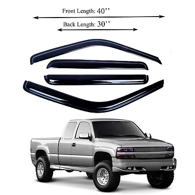 Fits For 92-00 Chevrolet & GMC C/K1500-C/K3500 Crew Cab Window Deflector Visor • $27.99