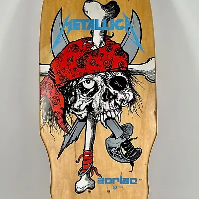 Vintage ZORLAC Skateboard Metallica Pirate Pushead 1986 Deck Very Rare • $4850