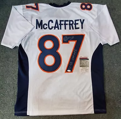 Denver Broncos Ed Mccaffrey Autographed Signed Inscribed Jersey Jsa  Coa • $175