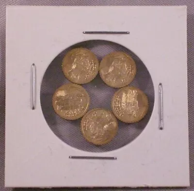 5 - Mini St Gaudens Gold (hge) Wedding Token 1/2 Grams Ea • $23.50