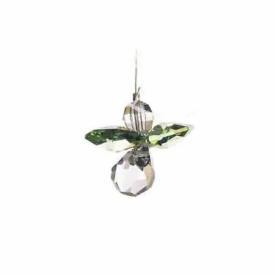 £7.99 • Buy August Birthstone Peridot Crystal Guardian Angel Hanging Charm