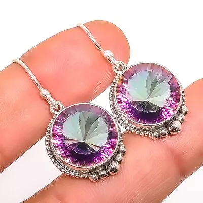 Birthday Gift For Her Mystic Topaz Earrings 925 Sterling Silver Jewelry 1.48  • $12.99