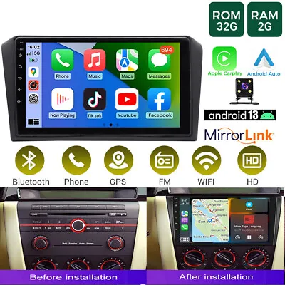 For Mazda 3 BK 2003-2009 Car Stereo Radio Android 13 Apple Carplay GPS Sat Navi • $198.99