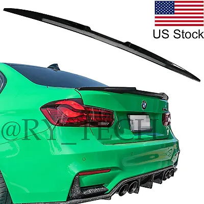 Glossy Black Racing Sport Rear Trunk Spoiler Wing For BMW E46 E90 325i 335i 330i • $42.99