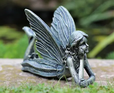 Magical Fairy Garden Ornament Bronze Effect Figurine Angel Statue Gift • £11.95