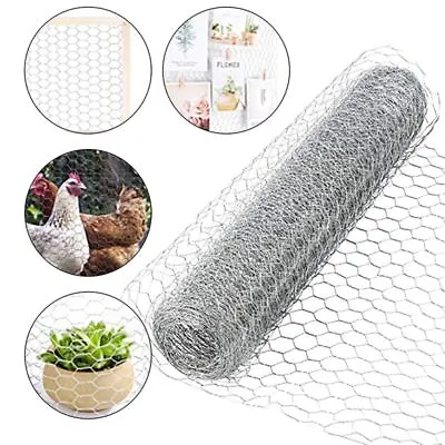 Chicken Wire Mesh 1/3m Roll Fencing Galvanised Hexagonal Wire Netting • £5.99