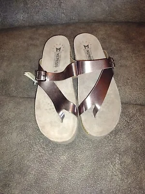 Mephisto Helen Sandals Bronze Size 43 10.5 NWT No Box Metallic Leather • $100