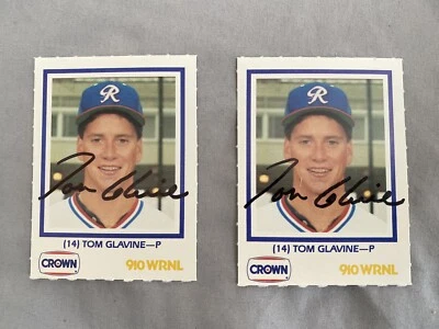 $14.96 • Buy Tom Glavine HOF Atlanta Braves - Richmond Braves Signed Card Lot