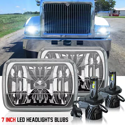 Pair 5X7 7X6 LED Headlight For International 5900i 7300 7400 9200 9400 9900 8200 • $179.99