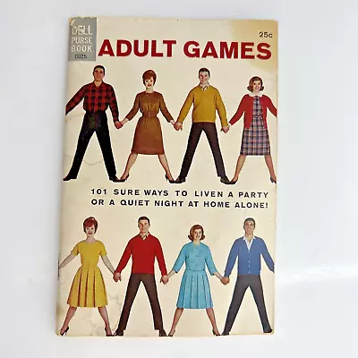 Dell Purse Book Vintage 1963 Adult Games 0025 Booklet Party Gag Gift Puzzles • $7.38