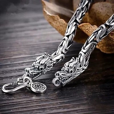 $9.99 • Buy 925 Sterling Silver Vintage Dragon Bracelet Unique Elegant Trendy Bangle Jewelry