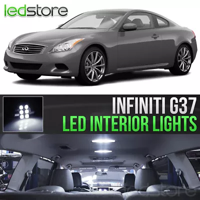 White Interior LED Lights Bulbs Package Kit For 2008-2013 Infiniti G37 • $13.99